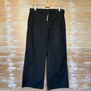 J. Crew NWT Camp Pocket Wide Leg Pant Black Boho Preppy Classic 2025 Womens 29